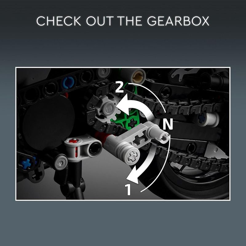 LEGO Technic Moto Kawasaki Ninja H2R 42170 de 643 Piezas