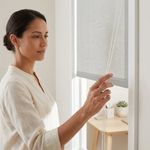 Cortina Enrollable Blackout Color Gris de 90 x 240 cm