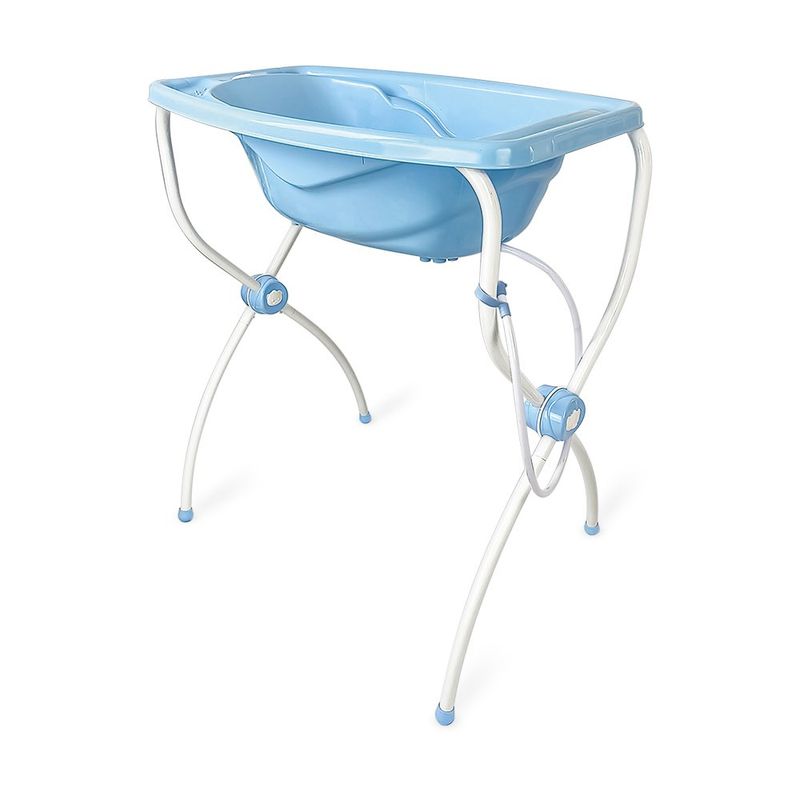 Bañera Infantil Carinho con Soporte Plegable Color Celeste