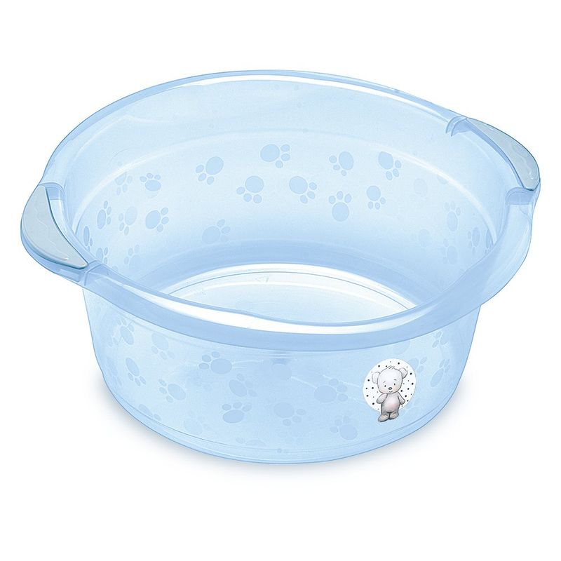 Palangana Infantil Multiuso para Baño Translúcida Color Celeste