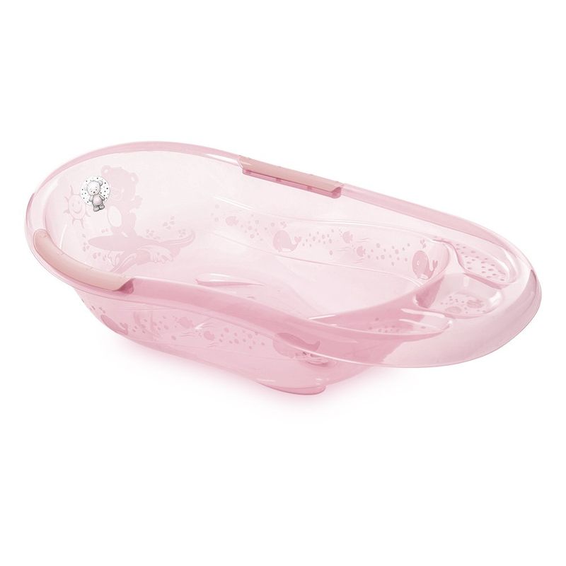 Bañera Infantil Conforto Translúcida de 22 Litros Color Rosado