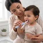 Cepillo de Dientes Infantil Ergonómico Chicco con Cerdas Suaves Color Índigo para 6-36 Meses