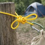 Lazo de Polipropileno Trenzado Color Amarillo de 1/4 Plg x 50 Pies