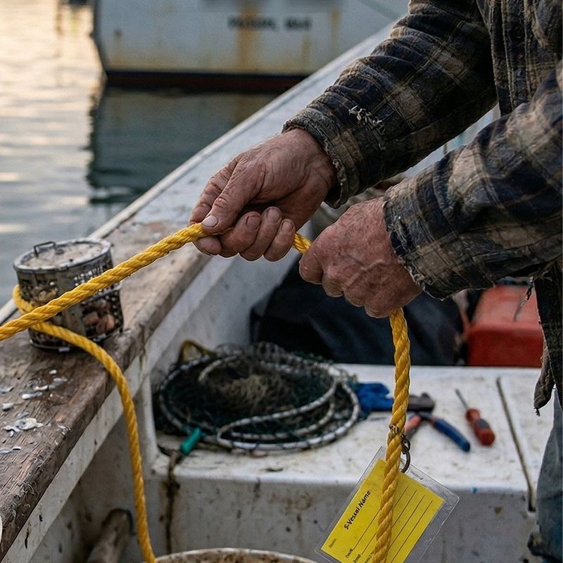 Lazo de Fibra Sintética para Sujeción y Amarre de 1/4 Plg x 1 Metro