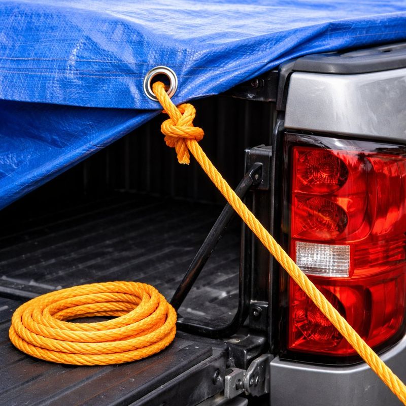 Lazo de Polipropileno Retorcido Color Amarillo de 1/4 Plg x 100 Pies