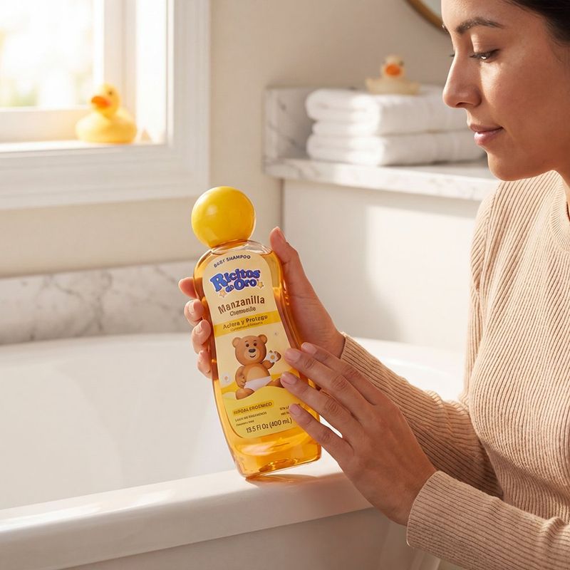 Shampoo Hipoalergénico para Bebé Ricitos de Oro Aroma Manzanilla 400 mL