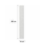 Panel Wpc de 0.16 x 2.9 Metros Color Blanco