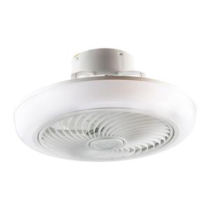 Ventilador de Techo Con Luz LED y Control Remoto Blanco