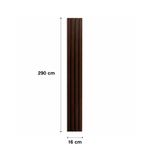 Panel WPC de 0.16 x 2.9 Metros Color Chocolate