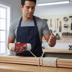 Lazo de Algodón con Poliéster Trenzado Color Blanco de 7/32 Plg x 100 Pies