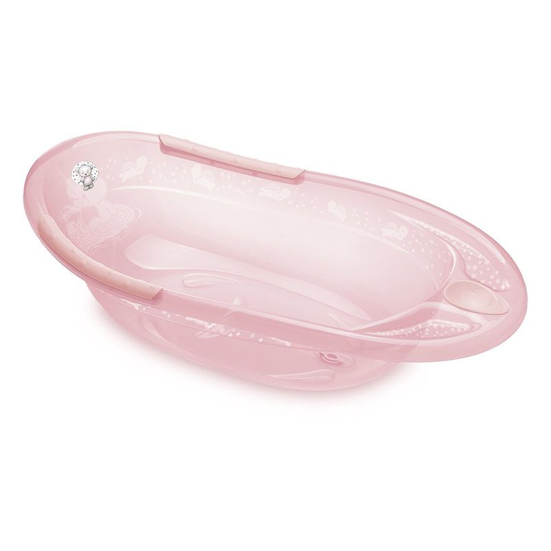 Bañera Infantil Alegria Fofura Translúcida de 28 Litros Color Rosado