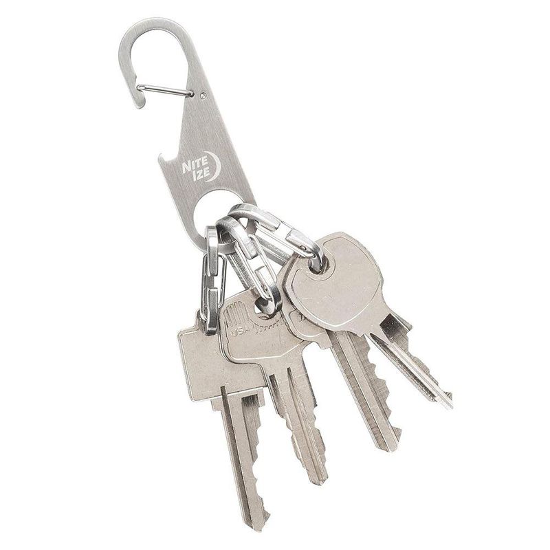 Llavero Multifuncional Z-Rack con Clip y Destapador Metálico