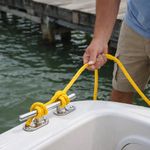 Lazo de Polipropileno Trenzado Color Amarillo de 3/8 Plg x 1 Metro