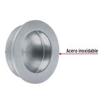 Halador de Embutir Circular #3 Acabado Cromo para Mueble