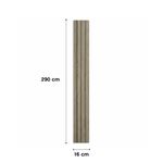 Panel Wpc de 0.16 x 2.9 Metros Color Beige