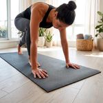 Mat de Yoga Antideslizante Ligera Color Negro de 3 mm