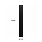 Panel Wpc 0.16 x 2.9 Metros Color Nogal Negro