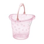 Cubeta Infantil Fofura Translúcida con Asa de 13 Litros Color Rosado
