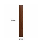 Panel Decorativo WPC de 0.16 x 2.9 Metros Color Cuero Envejecido