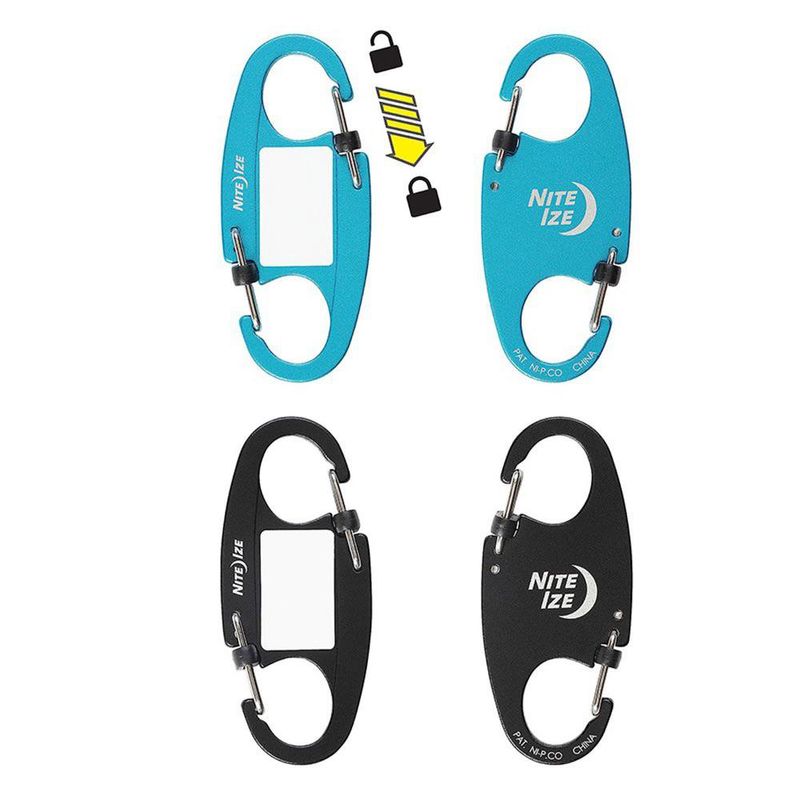 Set de 2 Mosquetones IdentiKey SlideLock con Etiqueta