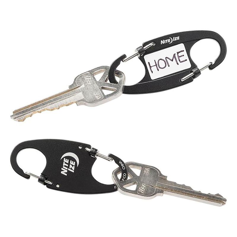 Set de 2 Mosquetones IdentiKey SlideLock con Etiqueta