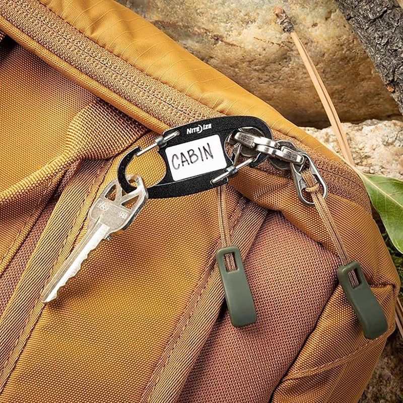 Set de 2 Mosquetones IdentiKey SlideLock con Etiqueta