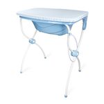 Bañera Infantil Carinho con Soporte Plegable y Cambiador Color Celeste