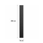 Panel Wpc de 0.16 x 2.9 Metros Color Gris Claro