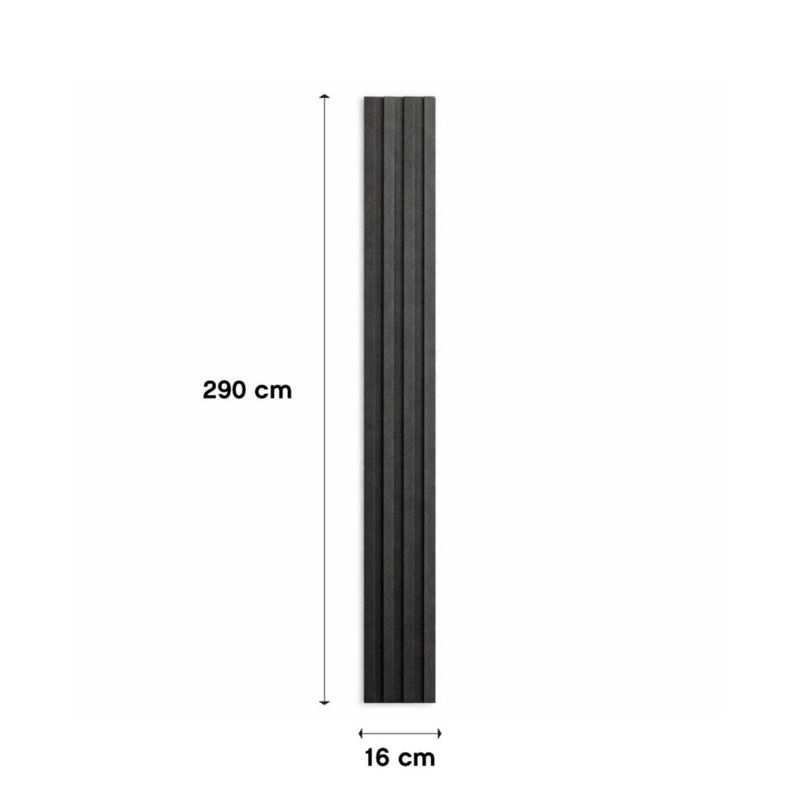 Panel Wpc de 0.16 x 2.9 Metros Color Gris Claro
