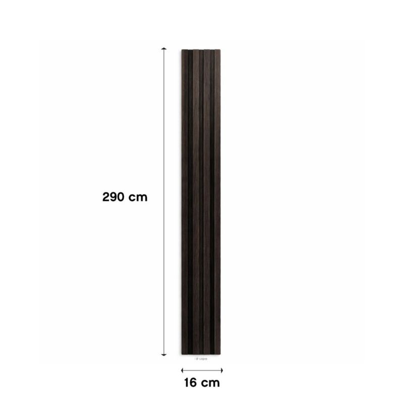 Panel Wpc de 0.16 x 2.9 Metros Color Gris Oscuro