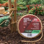 Lazo de Sisal Retorcido Natural para Amarre de 1/4 Plg x 100 Pies