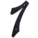 Número 7 para Identificación de Casa Plástico Color Negro de 4 Plg