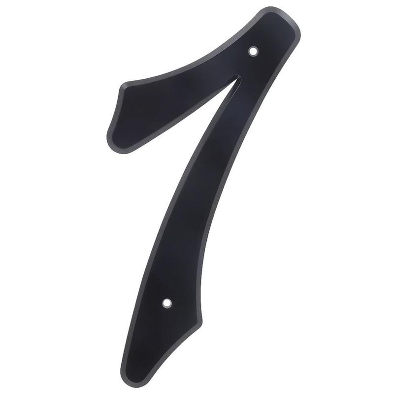 Número 7 para Identificación de Casa Plástico Color Negro de 4 Plg