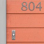 Número 0 para Identificación de Casa Color Plateado de 4 Plg