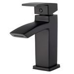 Mezcladora Monomando para Lavamanos Kenzo Negra Caño Bajo