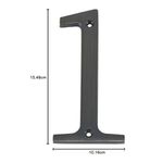 Número 1 para Identificación de Casa Color Bronce de 4 Plg