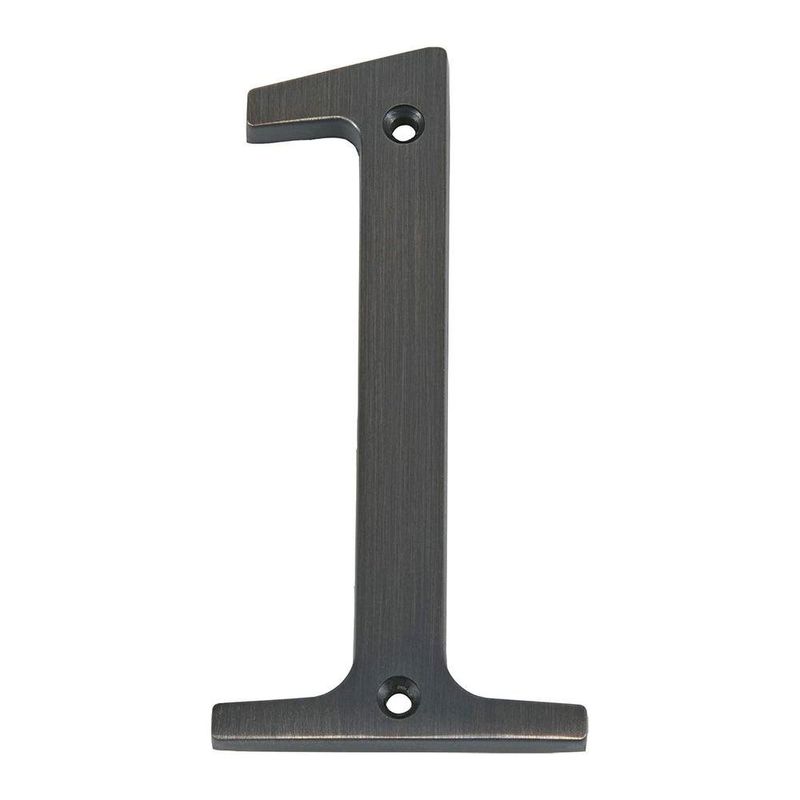 Número 1 para Identificación de Casa Color Bronce de 4 Plg