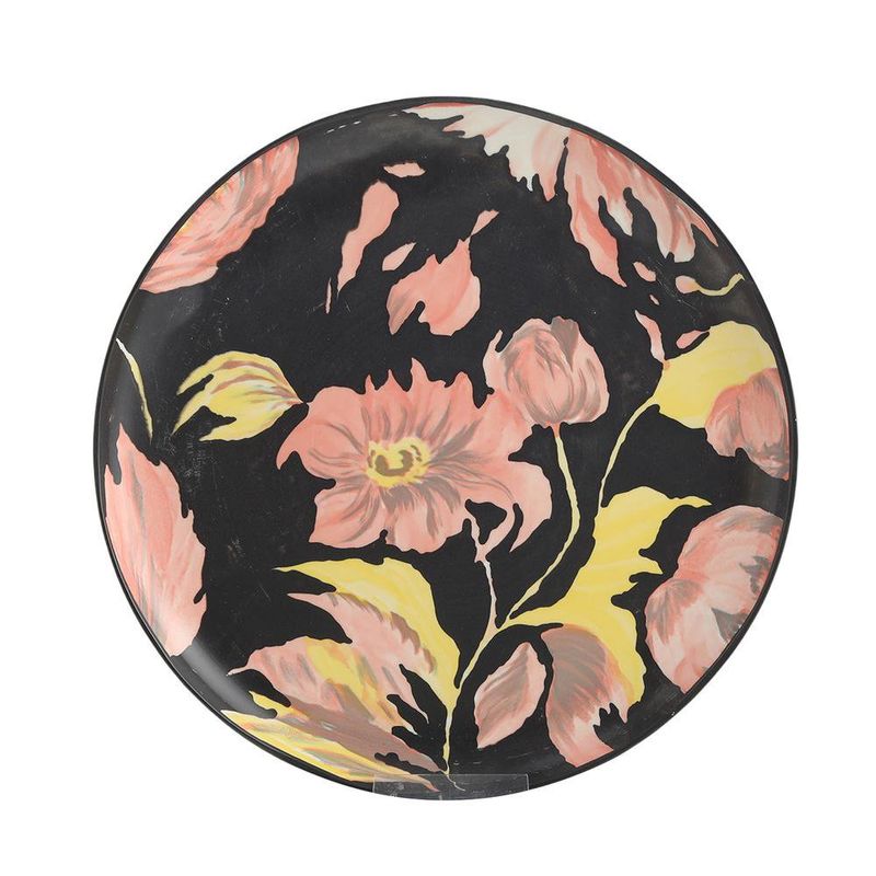 Set de 4 Platos para Cena de Cerámica de 10.4 Plg Color Negro