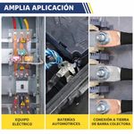 Terminal Tipo Anillo Cerrado 8 AWG 1/4 Plg