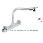 Grifo para Lavaplatos Mezclador Basic Tipo Cobra Alto 8 Plg