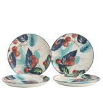 Set de 4 Platos para Postre de Cerámica de 7.9 Plg Color Azul
