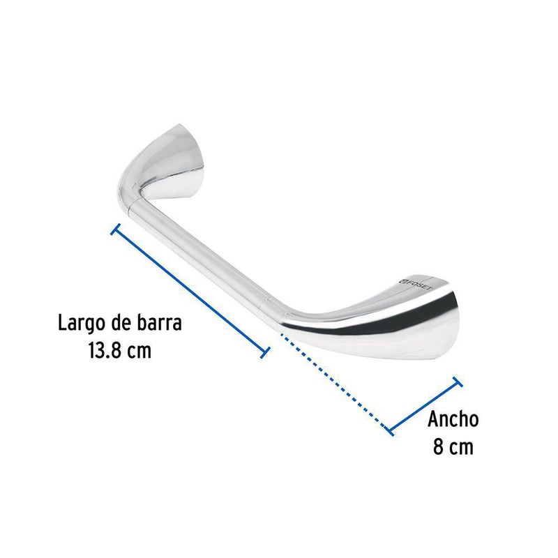 Porta Papel Higiénico Aero Acabado Cromo