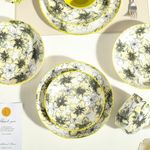 Set de 4 Platos para Cena de Cerámica de 10.4 Plg Color Verde