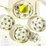 Set de 4 Platos para Cena de Cerámica de 10.4 Plg Color Verde