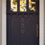 Número 0 para Identificación de Casa Color Bronce de 4 Plg