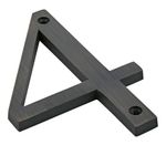 Número 4 para Identificación de Casa Color Bronce Negro de 4 Plg