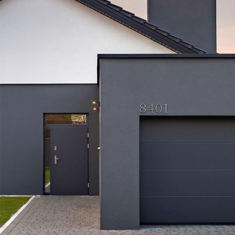 Número 4 para Identificación de Casa Color Bronce Negro de 4 Plg