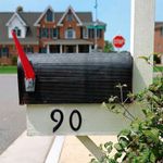 Número 9 para Identificación de Casa Color Negro de 4 Plg