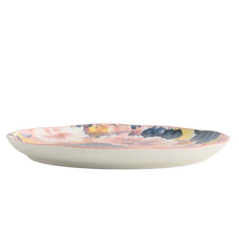 Set de 4 Platos para Postre de Cerámica de 7.9 Plg Color Rosa