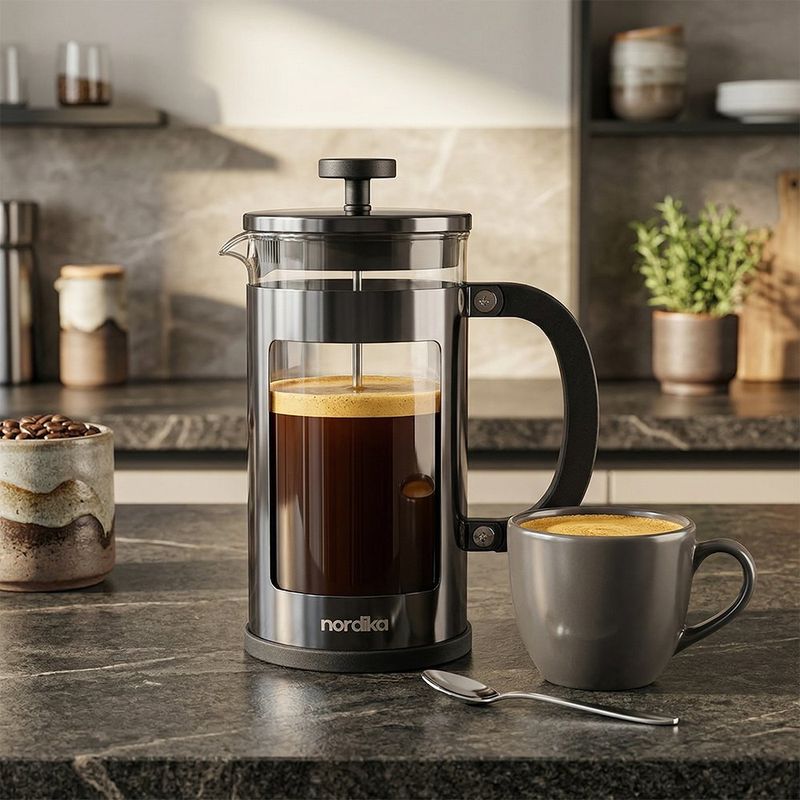 Cafetera Prensa Francesa 1000 Ml Negro
